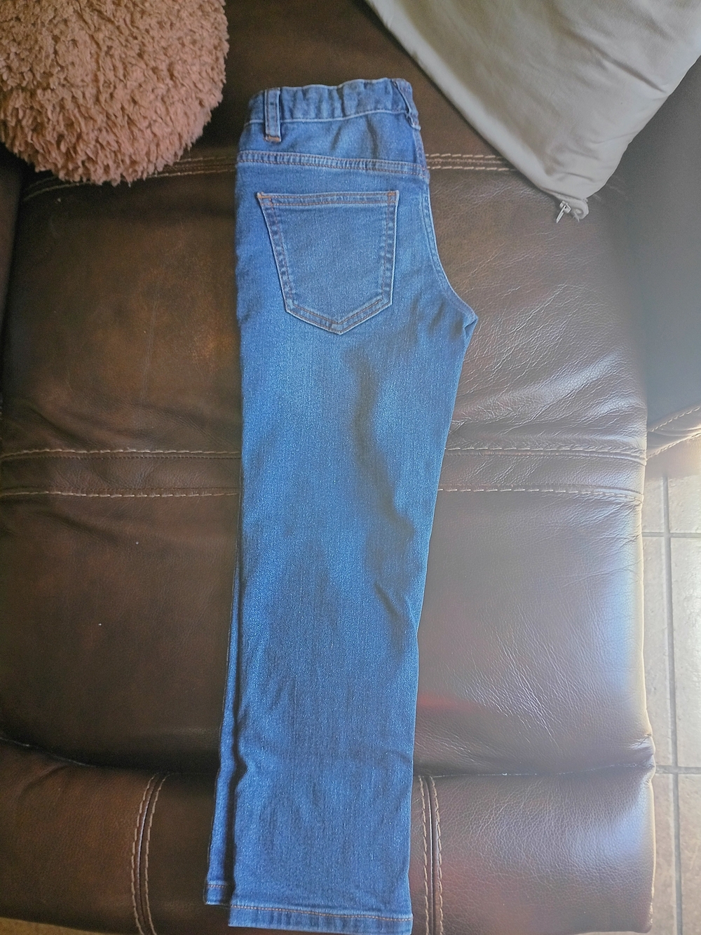 Calvin Klein Jeans Kids Blue Stretch Denim Pants